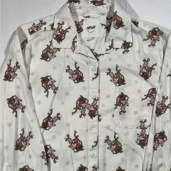 Aerie Grinch Cindy Lou Pajama Top - Picture 2 of 3